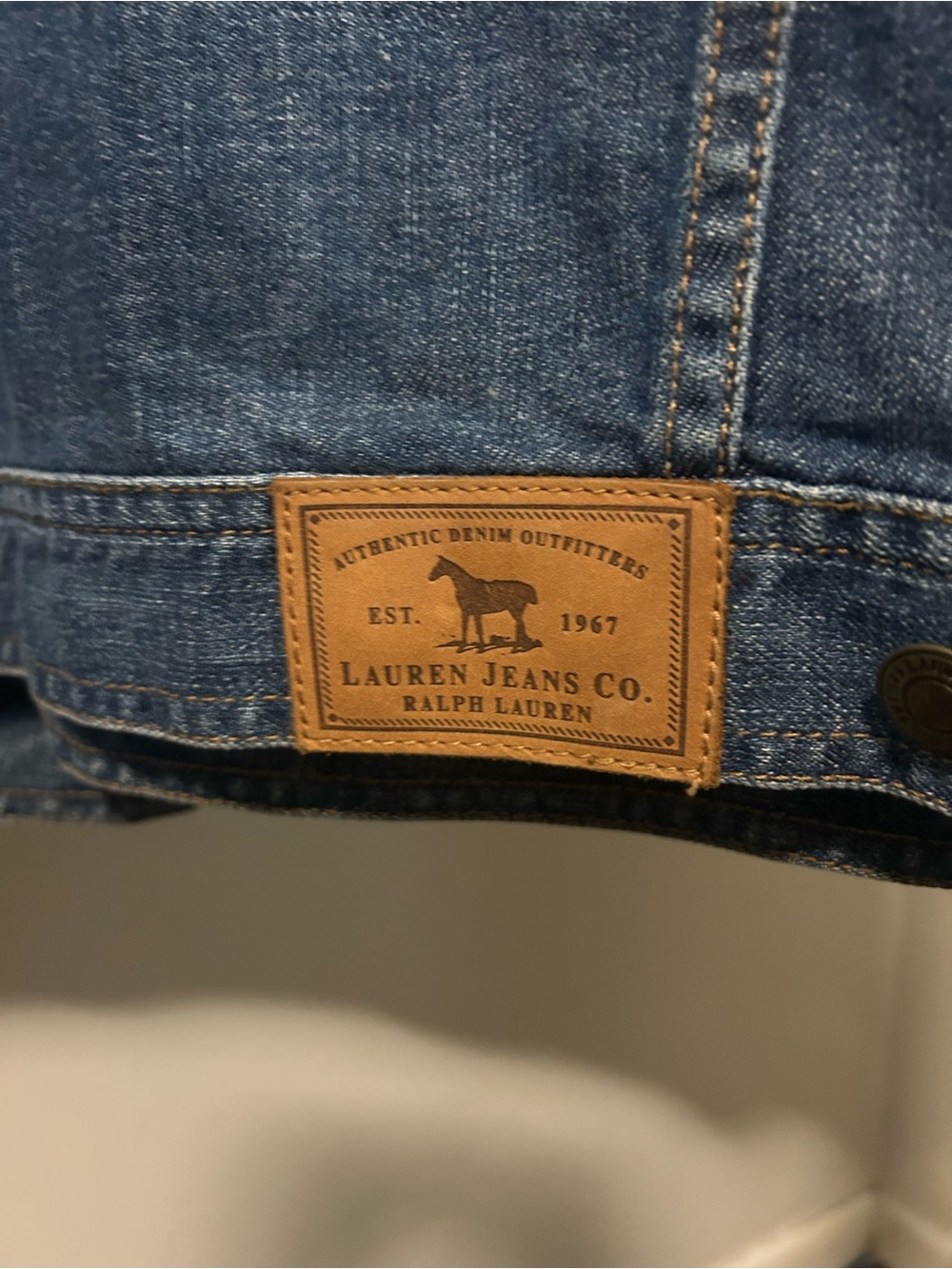 Ralph Lauren Lauren Jeans Co Classic Denim Jacket Size Large - Picture 4 of 4